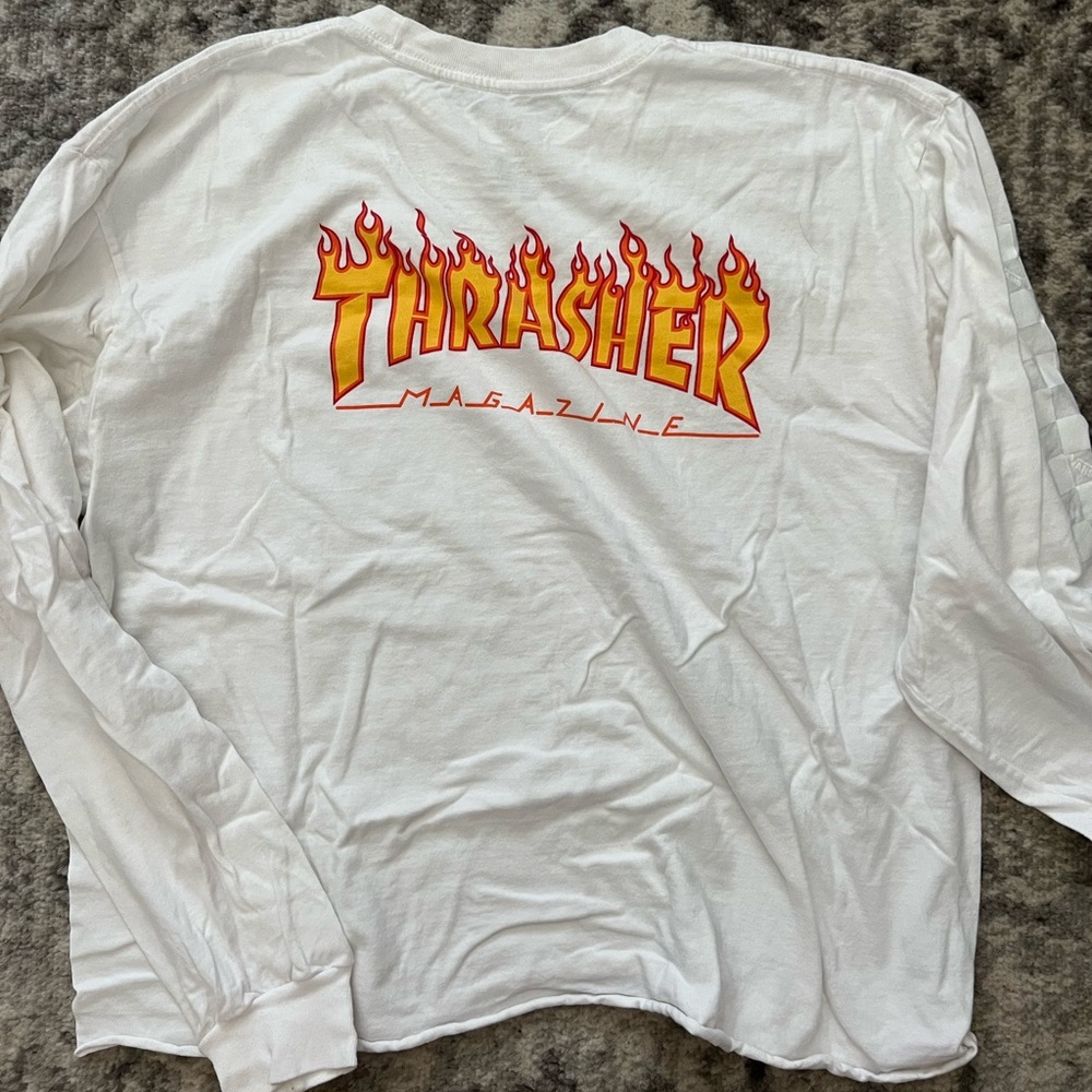 Limited edition thrasher x vans long sleeve
